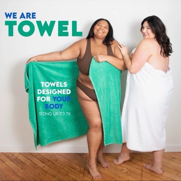 Mary Carney TOWEL Bath Towel PLUS Size Set of 3 100% Cotton Made In USA - Picture 2 of 5